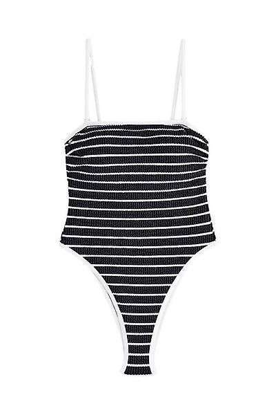 self Badeanzug Backformender Bandeau-Badeanzug mit hohem Bein (1-St) günstig online kaufen