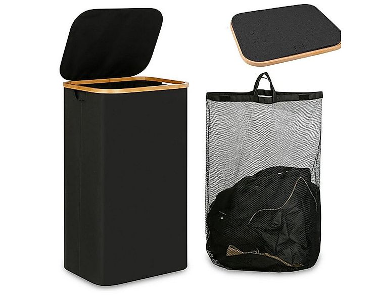 SURFOU Wäschekorb Wäschesammler mit Deckel Laundry Baskets Waschesammelbox günstig online kaufen