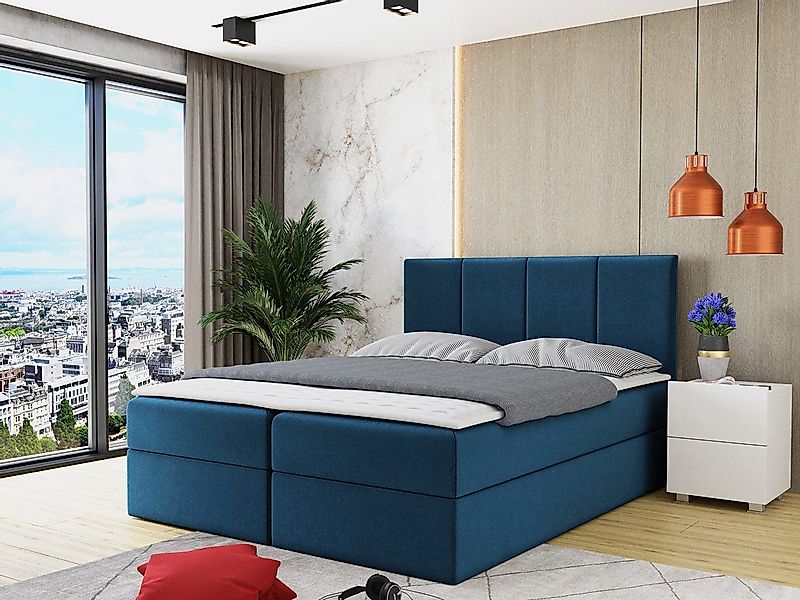 MIRJAN24 Boxspringbett Rebos (Lattenrost, Kopfteil und günstig online kaufen