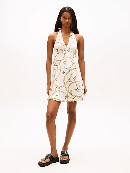 Tommy Jeans Neckholderkleid "TJW CHAIN AOP HALTERNECK DRESS" mit Allover-Pr günstig online kaufen