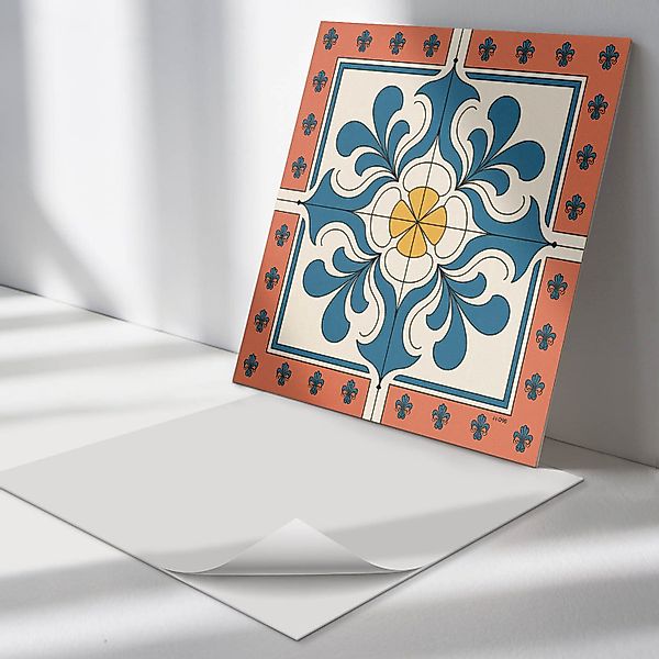 Tulup Spritzschutz Wandverkleidung Volksmuster mit Blumen günstig online kaufen