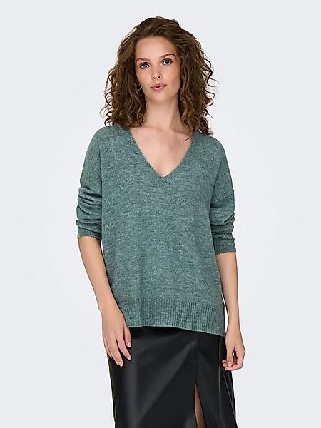 JACQUELINE de YONG Strickpullover Fein Strickpullover V-Neck JDYELANORA Lon günstig online kaufen