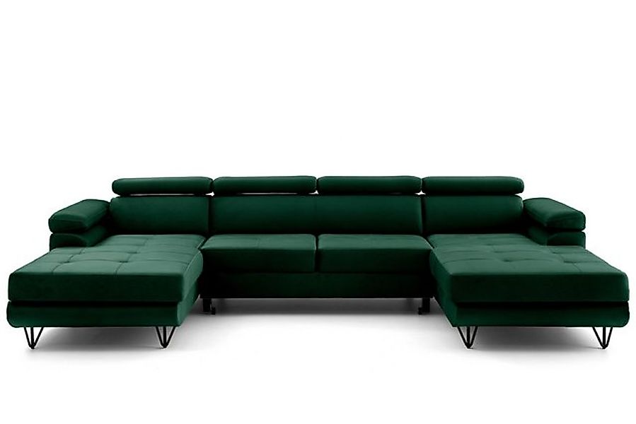 NEXT COLLECTION Ecksofa JUNIOR U2, Verstellbare Kopfstützen, mit Schalffunk günstig online kaufen