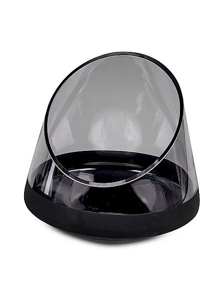 formano Windlicht Kerzenhalter aus Glas in Schwarz Metallic Design günstig online kaufen