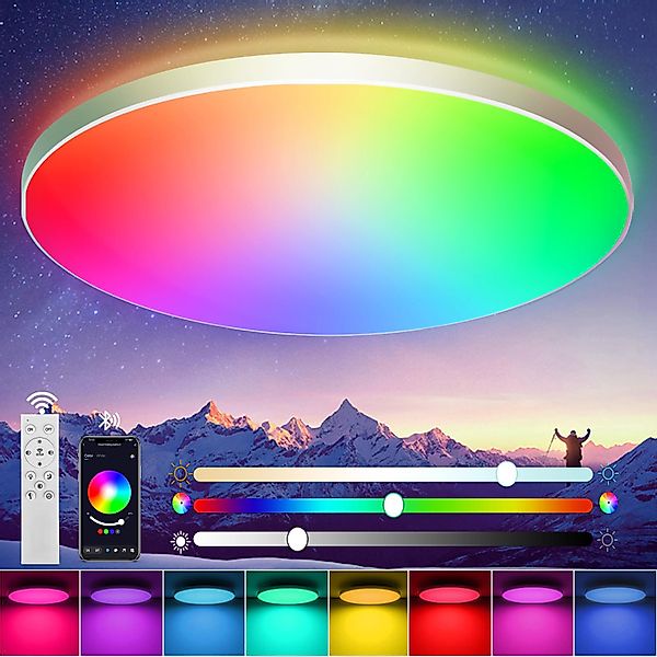 BlingBin Deckenleuchte LED Deckenlampe Wohnzimmerlampe, Ø30 günstig online kaufen
