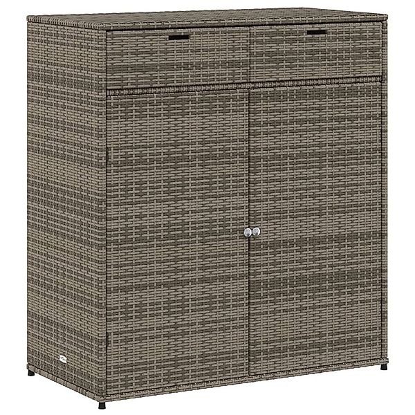 DOTMALL Garten-Geräteschrank Gartenschrank Grau 105x55x113 cm günstig online kaufen