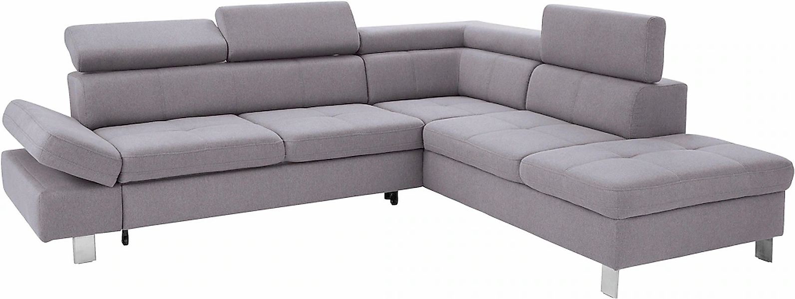 exxpo - sofa fashion Ecksofa "Fiji, L-Form" mit Kopf- bzw. Rückenverstellun günstig online kaufen
