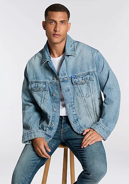 HUGO Blue Jeansjacke "Kirkby", loose fit, Stone-washed-Effekt günstig online kaufen