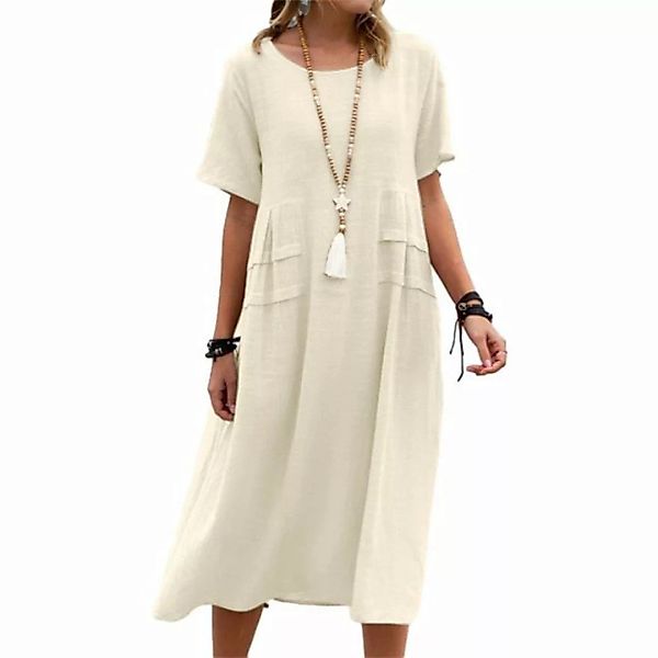 AFAZ New Trading UG Sommerkleid Lockeres, lässiges Kleid aus Baumwolle und günstig online kaufen