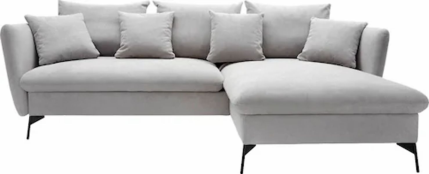 OTTO home Ecksofa »LIVORNO,258 cm, L-Form,« Schlaffunktion u. Bettkasten (1 günstig online kaufen