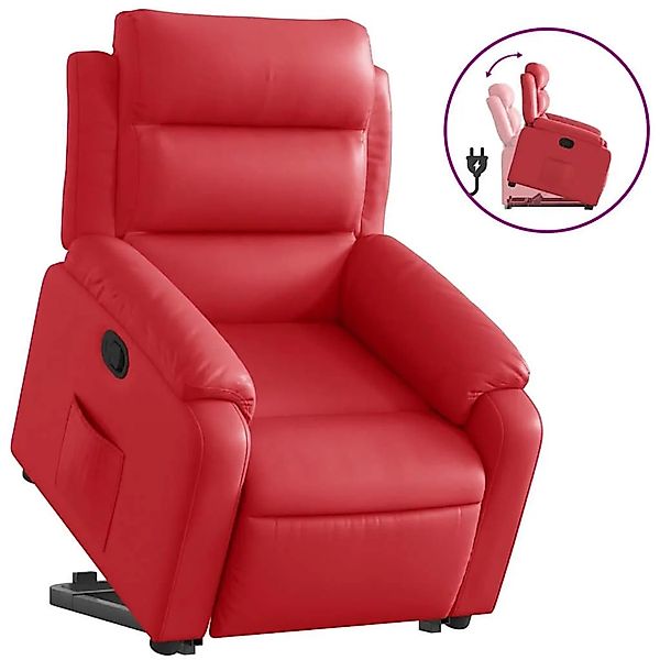 vidaXL Relaxsessel mit Aufstehhilfe Rot Kunstleder 3205047 günstig online kaufen