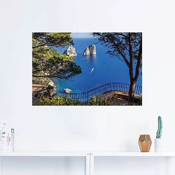 Artland Wandbild "Faraglione-Felsen auf Capri, Italien", Meer Bilder, (1 St günstig online kaufen