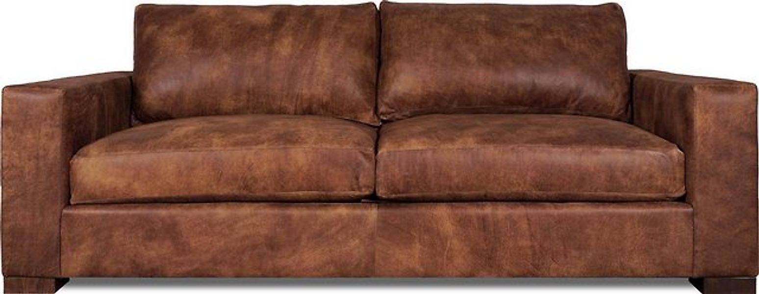 Xlmoebel Sofa Neue Wohnzimmer-Garnitur in braun aus Leder und Textil mit, H günstig online kaufen