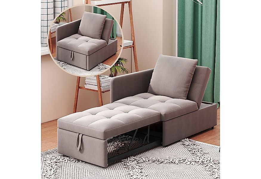 KLAM HOME Schlafsofa Polsterbett Schlafsofa 3 in 1 Multifunktions-Schlafsof günstig online kaufen