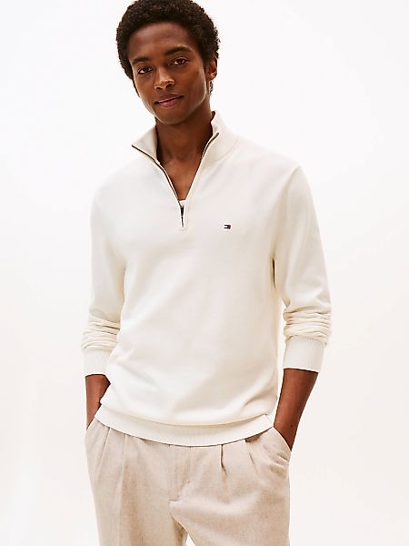 Tommy Hilfiger Troyer "ESSENTIAL COTTON ZIP MOCK" günstig online kaufen