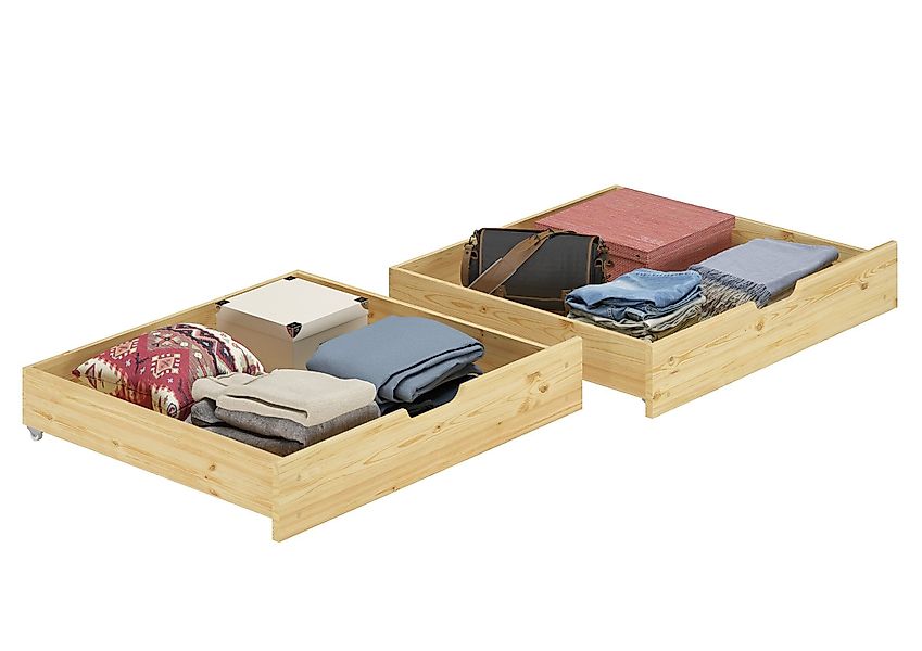 ERST-HOLZ Bettschubkasten Bettkasten-Set für Betten 80 günstig online kaufen