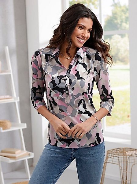 Sieh an! Klassische Bluse Schlupfbluse 3/4-Arm günstig online kaufen