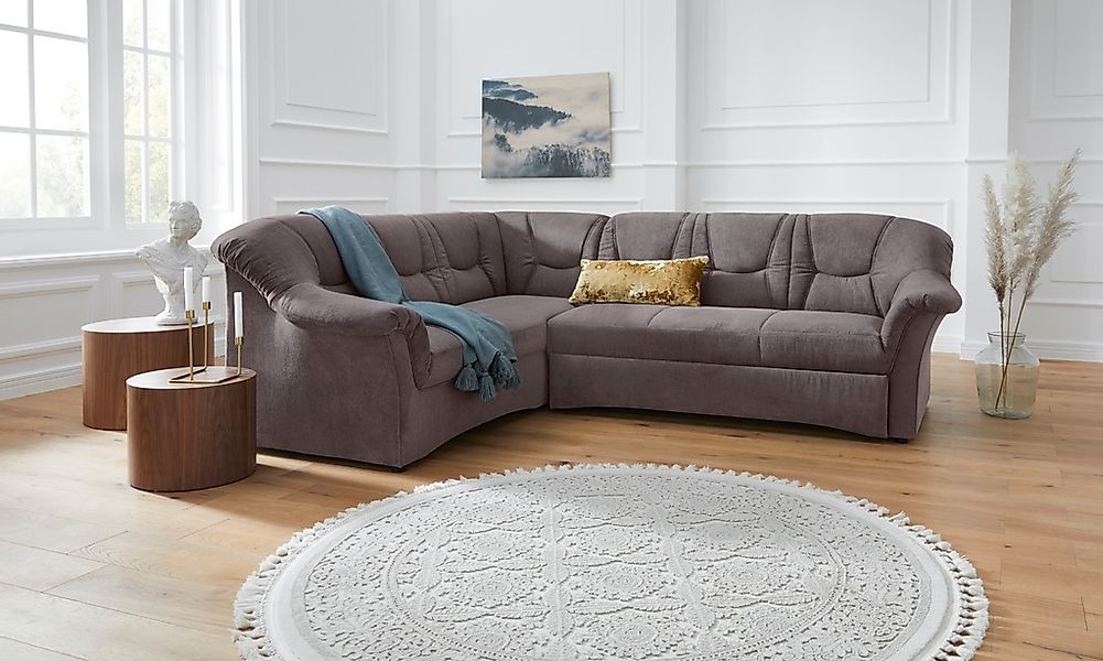 DOMO collection Ecksofa "Sarafina zeitlos und komfortabel, optional mit Fed günstig online kaufen
