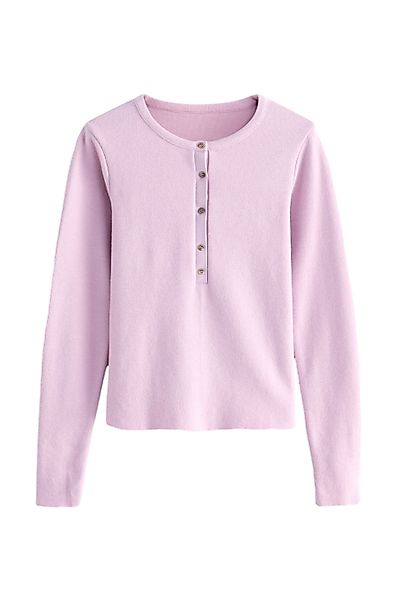 Next Strickpullover Kuscheliger Henleypullover mit weichem günstig online kaufen