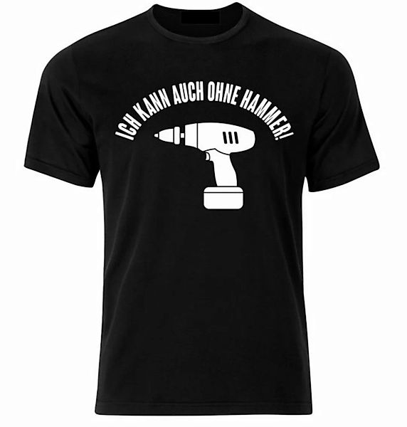 Wandtattoodesign T-Shirt Shirt mit Druck Spruch Handwerker Fun T-Shirt Farb günstig online kaufen