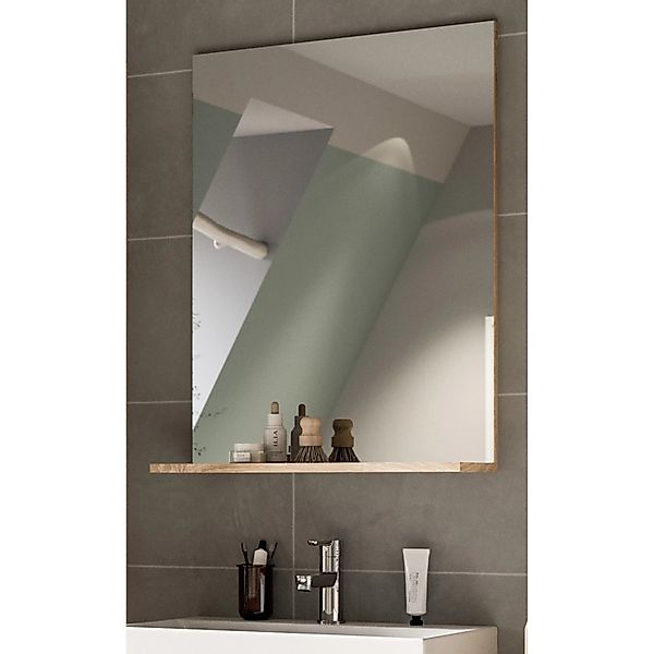 Inn.Furn Badezimmer Spiegel in Eiche 60 x 79 cm Mambo günstig online kaufen