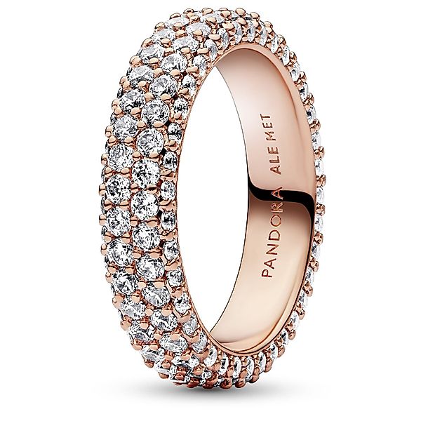 Pandora Fingerring für Zeitloses Pavé Roségoldfarben günstig online kaufen