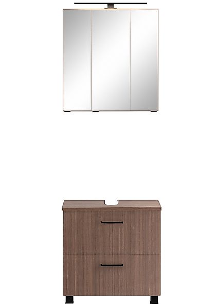 welltime Badmöbel-Set "Trento", Badezimmer-Set, Waschbeckenunterschrank, Sp günstig online kaufen