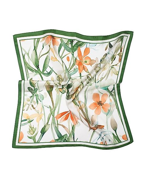 MayTree Seidentuch Seidentuch Twillseide quadratisch 53x53, Sommerblüten we günstig online kaufen