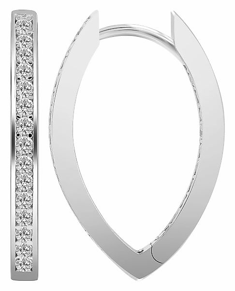 Adelia´s Paar Creolen "Damen Ohrringe – Creole aus 925 Silber mit Zirkonia" günstig online kaufen