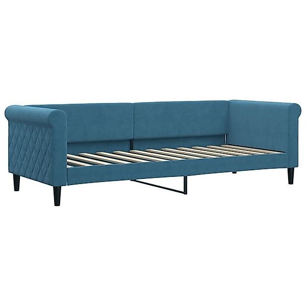 vidaXL Bett, Tagesbett Blau 80x200 cm Samt günstig online kaufen