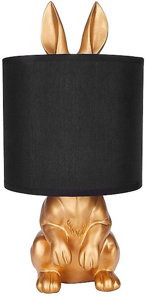 BRUBAKER Nachttischlampe Tischleuchte Hase Gold oder Silber - Tischlampe mi günstig online kaufen