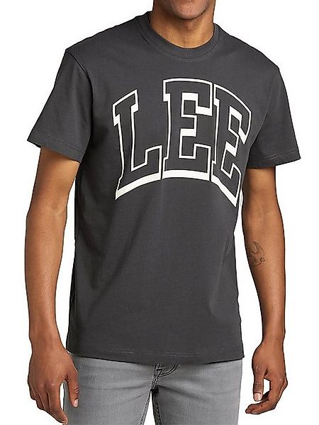 Lee® Rundhalsshirt Logo Relaxed Fit - Varsity Tee Washed Black günstig online kaufen