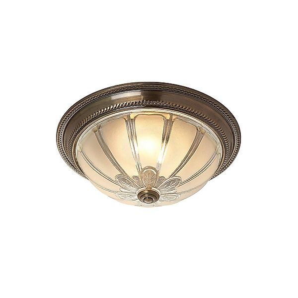 Lindby LED Deckenleuchte Henja 9621547 Dimmbar Retro Vintage Antik in Bronz günstig online kaufen