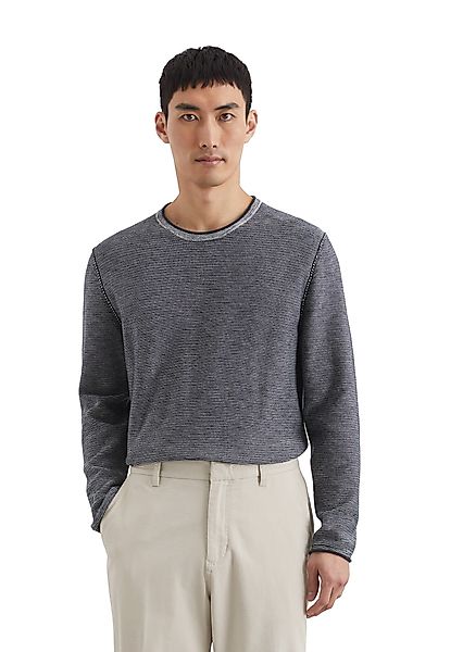 Marc O'Polo Rundhalspullover aus Bio-Baumwoll-Leinen-Mix günstig online kaufen