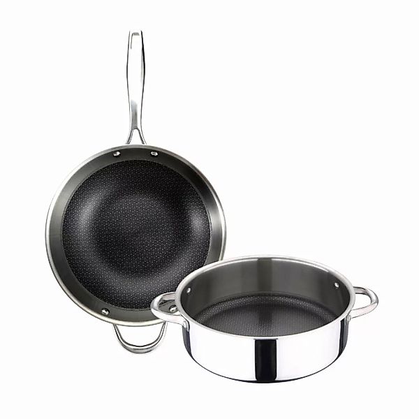 Pfannen-set Masterpro Cookware Hi-tech 3 Aluminium (2 Pcs) günstig online kaufen