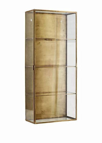 Wandablage Cabinet Large metall glas transparent kupfer / Vitrine - L 35 cm günstig online kaufen