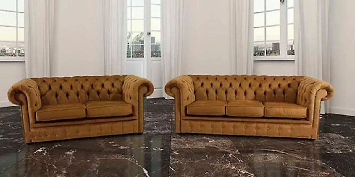 JVmoebel Chesterfield-Sofa, Chesterfield 3+2 Sitzer Garnitur Sofa Couch günstig online kaufen