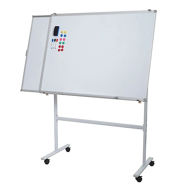 Proregal Whiteboard HxBxT 167x186x57 cm Mobil Rollbar Inkl. Zubehör Mit Aus günstig online kaufen