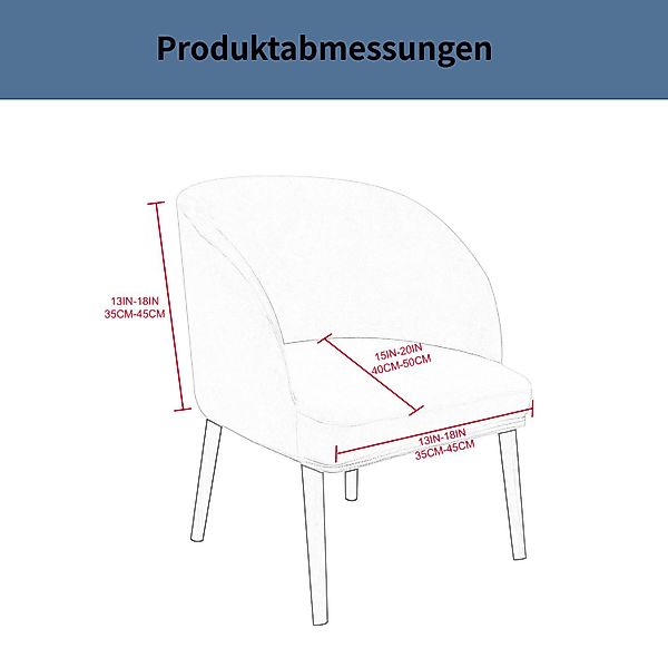 BYSURE Stuhlbezug, Halbrunder Esszimmerstuhlbezug Gebogener Stuhlbezug günstig online kaufen