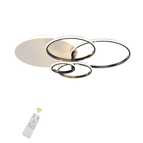 Daskoo Deckenleuchten 3/5 Ringe LED Deckenlampe günstig online kaufen