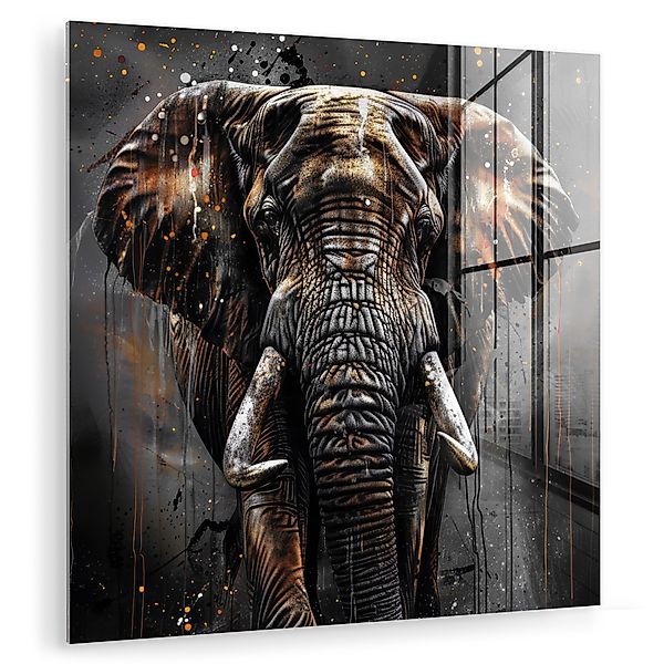 MuchoWow Acrylglasbild Elefant - Aquarell - günstig online kaufen