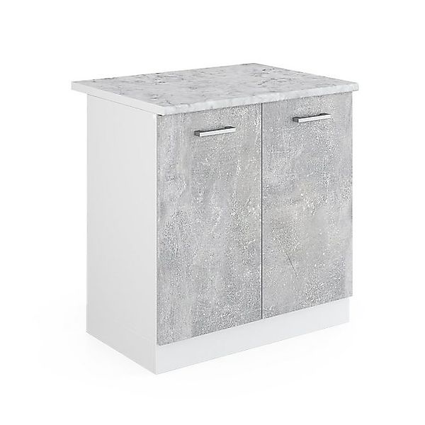 Vicco Spülenunterschrank R-Line Küchenunterschrank für die Spüle Beton/Weiß günstig online kaufen