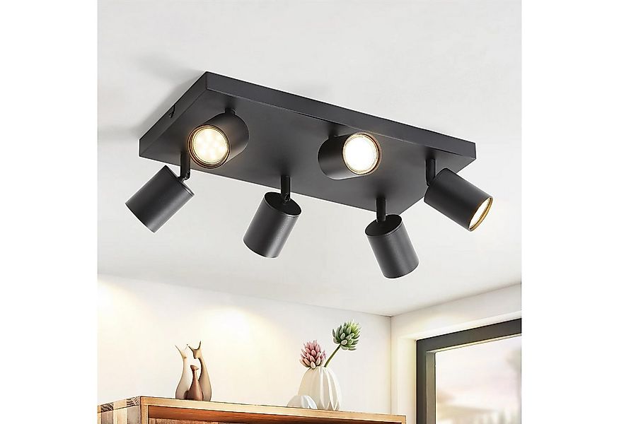 Nettlife Deckenstrahler Deckenstrahler Weiß GU10 4/6 Flammig, 330° Schwenkb günstig online kaufen