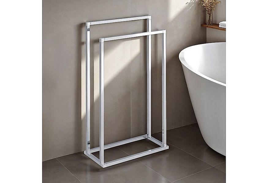 IDIMEX Handtuchständer MAILO, Handtuchhalter freistehend ohne Bohren mit 2 günstig online kaufen