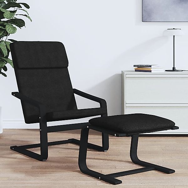 vidaXL Polsterhocker Fußhocker Schwarz 51x41x40 cm günstig online kaufen