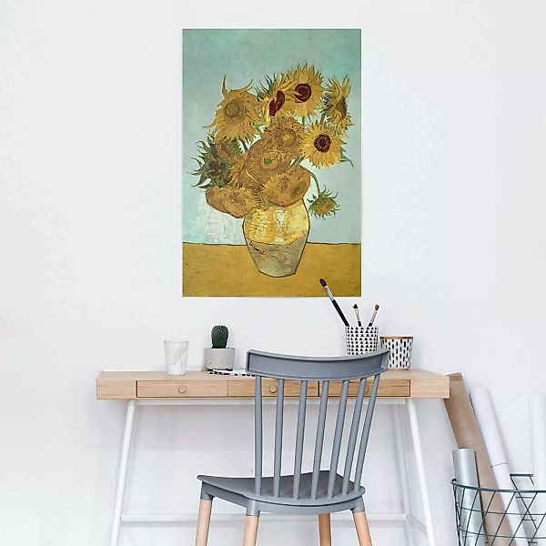 Reinders Poster "Sonnenblumen Vincent van Gogh - Blüte - Pflanze - Berühmte günstig online kaufen