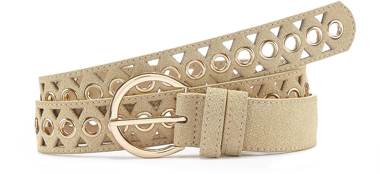 LASCANA Hüftgürtel Hosengürtel mit kleinen Cut-Outs, günstig online kaufen