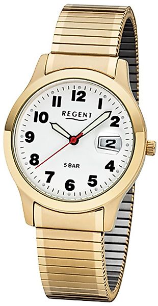 Regent Quarzuhr Regent Herren-Armbanduhr gold Analog, günstig online kaufen