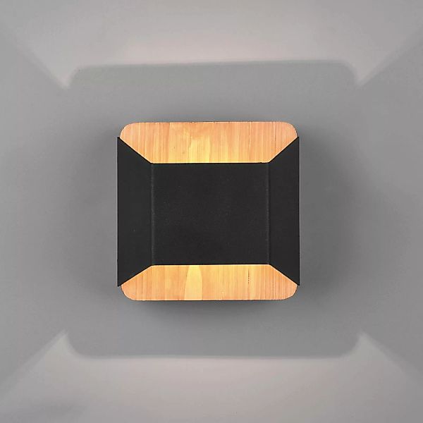 LED-Wandleuchte Arino, schwarz, Breite 12,2 cm günstig online kaufen