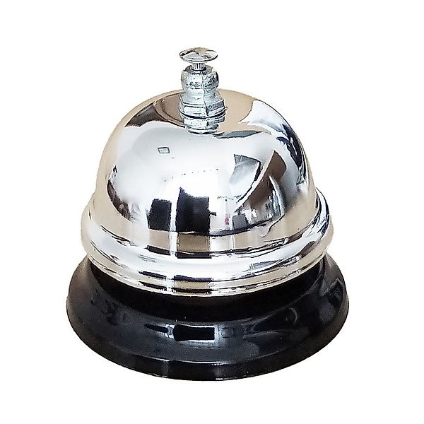 KINVARA Dekofigur TISCHKLINGEL Ø6,5cm aus Metall Chrom Rezeptionsklingel 00 günstig online kaufen